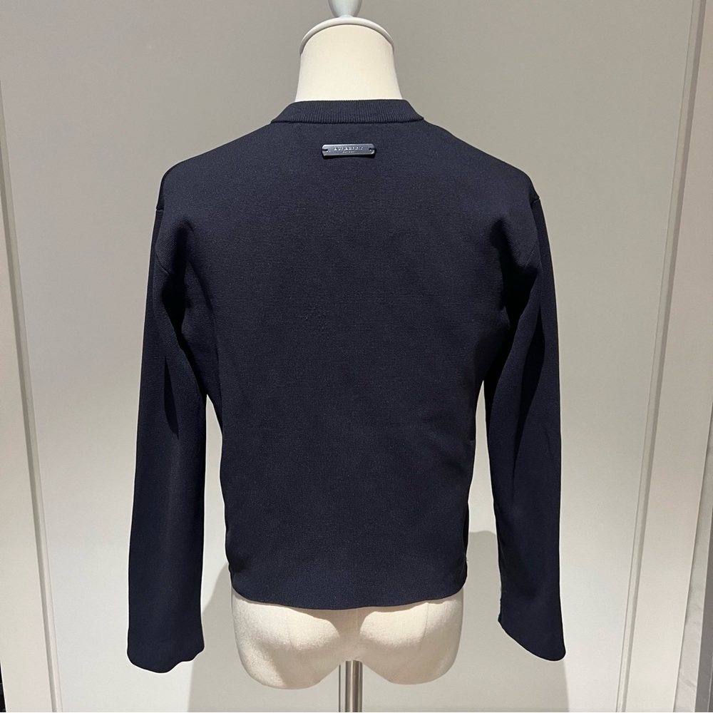 Burberry Structured Knit Cardigan in Navy - Picture 5 of 8